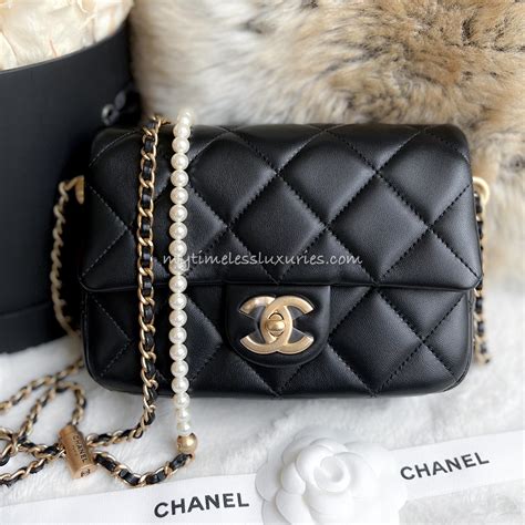 chanel mini 21k|Chanel mini with adjustable strap.